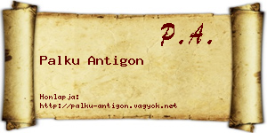 Palku Antigon névjegykártya